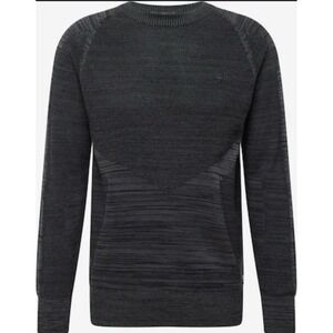 G star fusion Knit sweater Size Large Men's. NWT Black Grey Hue